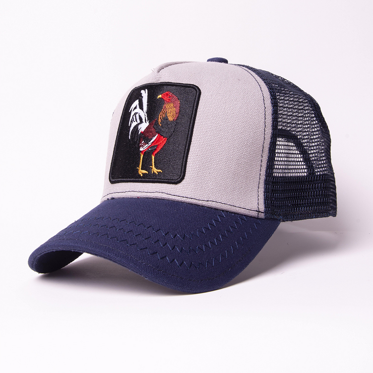 New Rooster Navy/White Trucker Hat