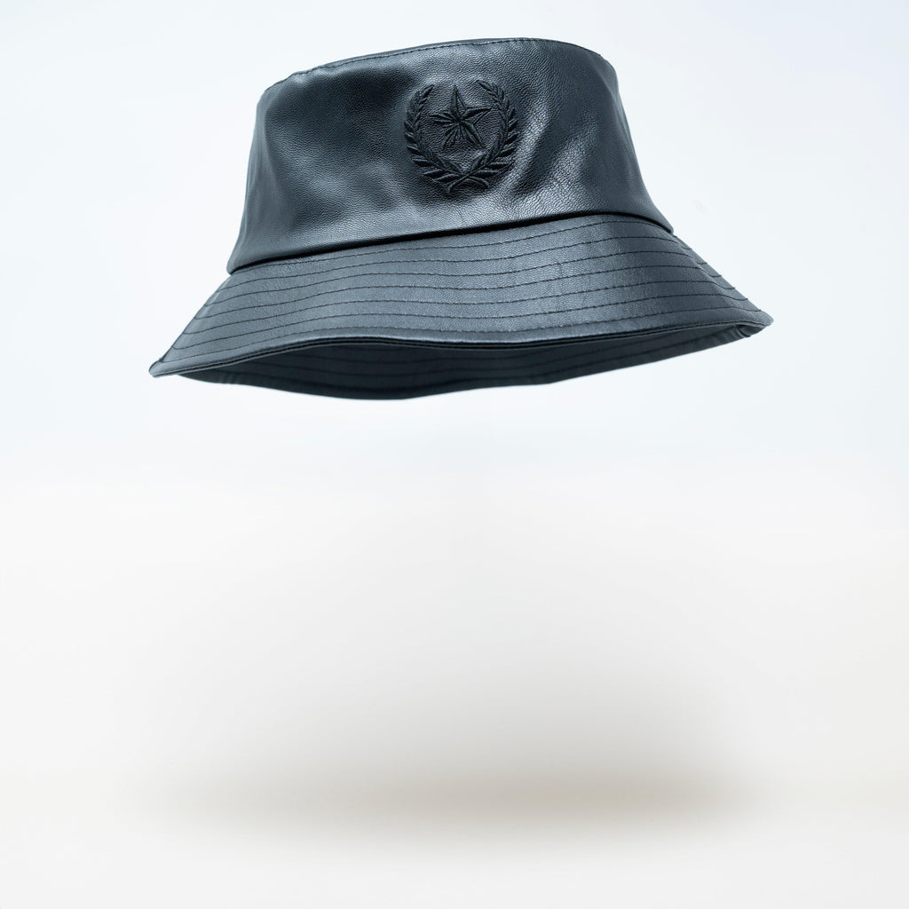 【MORE THAN BLACK】LEATHER BUCKET HAT Pu Leather Bucket Hats | CYBER TECHWEAR®