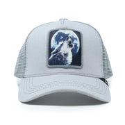 Full Moon Wolf Light Grey trucker cap