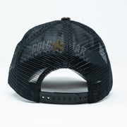 Snapback Brown Snake Leather Cap