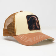 GOAT Tan & Beige Trucker Hat