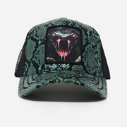 Snake Leather Green Trucker Hat