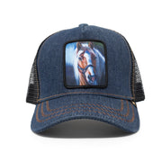 Gold Star Hat - Horse Denim Trucker Hat