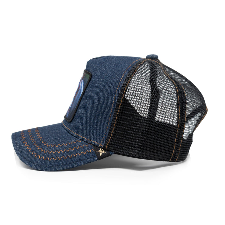 Gold Star Hat - Horse Denim Trucker Hat