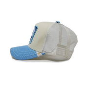 Gold Star Hat - Lion baby blue Trucker hat unisex