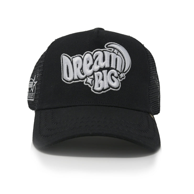 Gold Star Hat - "Dream Big" Trucker hat Orange/Blue unisex