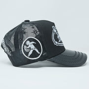 Hustle Black/White Trucker Hat