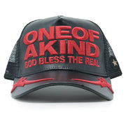 One Of A Kind - Black/Red Trucker Hat