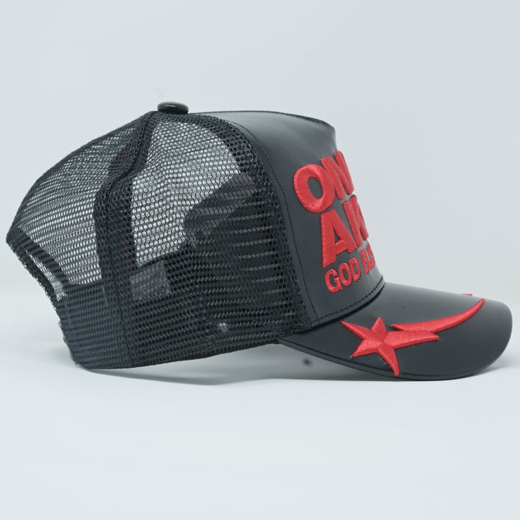One Of A Kind - Black/Red Trucker Hat