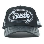 Hustle Black/White Trucker Hat