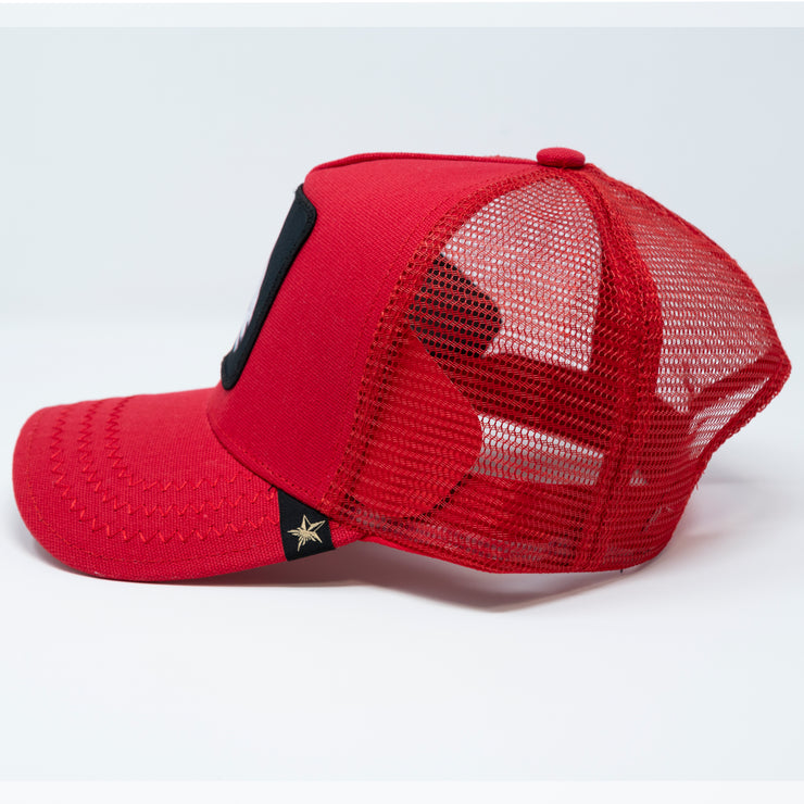 GOAT Red Trucker Hat unisex cap