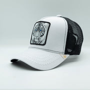 Gold Star Hat - New Animals Tiger trucker hat White unisex