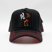 Black and Red Cap Trucker hat