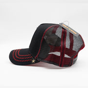 New Black/Red Gold Star Hat Rooster