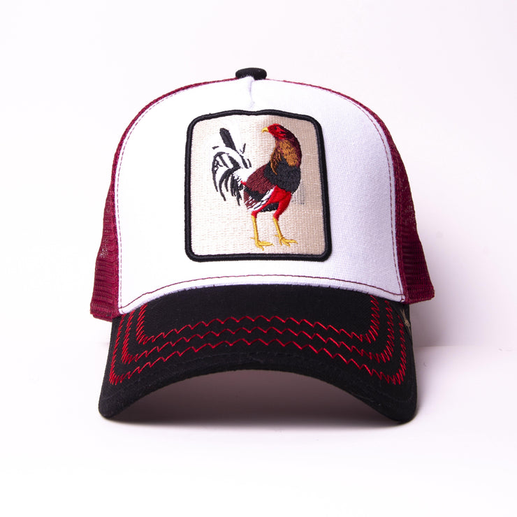 New Rooster 3 tone Trucker Hat - Gold Star Hat