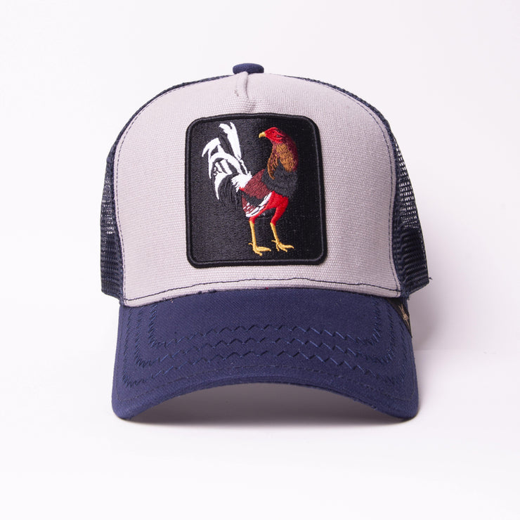 New Rooster 3 tone Trucker Hat - Gold Star Hat