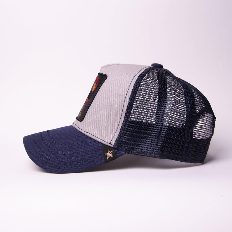 New Rooster 3 tone Trucker Hat - Gold Star Hat