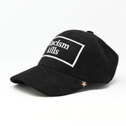 black baseball cap 