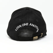 Gold Star Hat - Racism Kills Black velvet baseball cap unisex