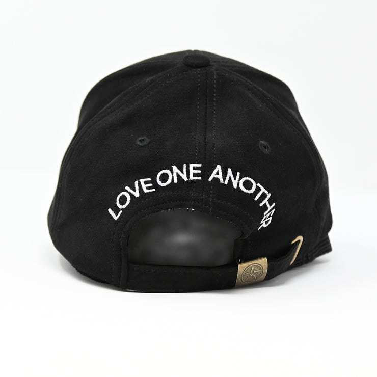 Gold Star Hat - Racism Kills Black velvet baseball cap unisex
