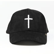 Cross cap velvet baseball cap unisex