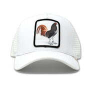Gold Star Hat - Rooster All White Trucker Hat