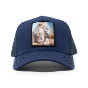 GOLD STAR HAT - Lion navy trucker hat