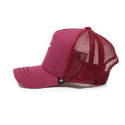 "Cross" Burgundy trucker hat unisex